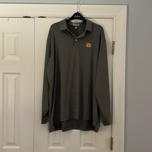Auburn Peter Millar Longsleeve Polo